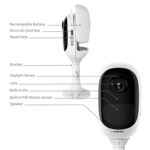 Argus Pro 100% Wire-Free Battery IP Camera 1080P Outdoor Full HD Wireless Weatherproof Indoor Security WiFi Video Cam
